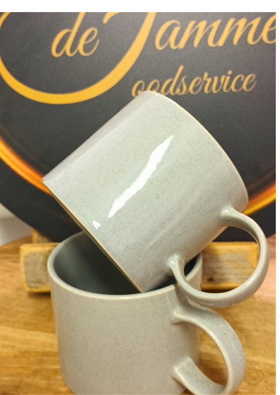 Beker lichtblauw grijs 2 stuks